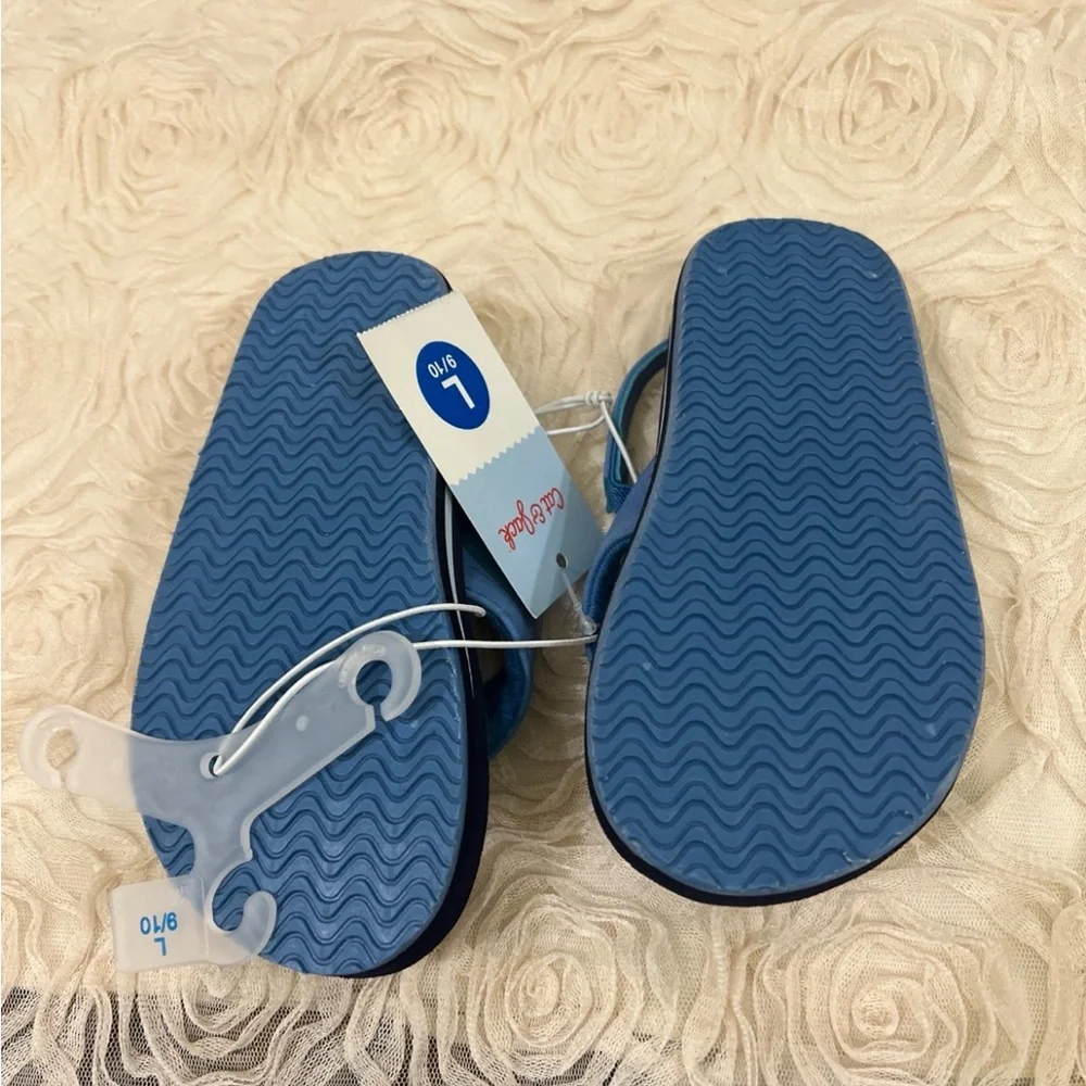 Cat & Jack blue flip flop sandals size 9